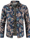 kkboxly  Trendy and Comfortable Men's Loose Lapel Shirt with Long Sleeves