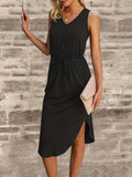 kkboxly  V Neck Tank Sundress, Casual Dress For Summer & Spring, Women's Clothing