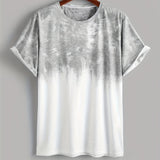 kkboxly Men's Comfy Gradient T-shirt, Graphic Tee Men's Summer Outdoor Clothes, Men's Clothing, Tops For Men