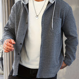 kkboxly  Plus Size Men's Hooded Jacket For Spring Fall Winter, Men's Clothing