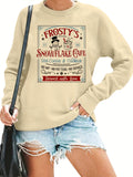 Christmas Frosty's Snowflake Cafe Women's Sweatshirt