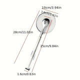 kkboxly 1pc Multifunctional Stainless Steel Tongs - Easy to Clean, Frying Tools for Excess Grease Removal, Kitchen Essentials for Apartment and School