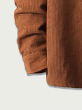 kkboxly  Men's Casual Solid Button Up Long Sleeve Hooded Shirt, Men's Clothes For Spring Summer Autumn, Tops For Men