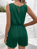 kkboxly  Sleeveless Summer Romper, Solid Casual Jumpsuit, Women's Clothing