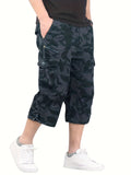dunnmall  kkboxly  Street Style Men's Casual Cargo Capris Jeans With Pocket, Men's Outfits