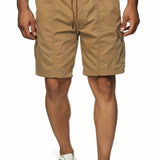2025 kkboxly  Classic Design Loose Fit Shorts, Men's Casual Multi Pocket Cargo Shorts For Summer Outdoor Fitness