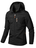 kkboxly  Men's Waterproof Windproof Hooded Jackets Outdoor Sports Jacket For Spring Autumn