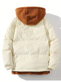 kkboxly Men's Classic Warm Hooded Jacket, Casual Zip Up Comfy Coat For Fall Winter Outdoor, Gift For Men