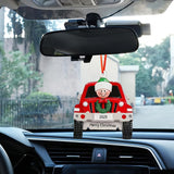 Christmas Family Car Resin Ornament - Festive Garden & Home Decor Hanging Charm