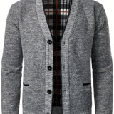 kkboxly  Men's V-neck Cardigan Casual Knit Jacket For Fall Winter Men Clothes Best Sellers