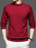 kkboxly  Men's Round Neck Pullover Knit Sweater Best Sellers