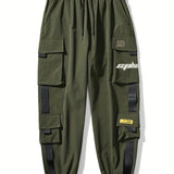 kkboxly New Men's Thin Flap Pocket Cargo Joggers Pants