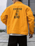 kkboxly  Men's Chic Denim Jacket, Casual Street Style Chest Pocket Button Up Jacket