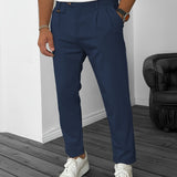 kkboxly kkboxly  Men's Elegant Slacks, Semi-formal Stretch Dress Pants For Business Banquet