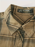 kkboxly  Men's Casual Plaid Button Up Long Sleeve Cotton Multi-pocket Cargo Shirt, Men's Clothes For Spring Summer Autumn, Tops For Men