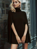 kkboxly  Turtleneck Cloak Sleeve Sweater, Elegant Raglan Shoulder Sweater For Fall & Winter, Women's Clothing