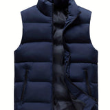Men's Thermal Vest Sleeveless Jacket Trendy And Warm For Winter Autumn