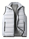 Winter Thick Vest For Men, Casual Black Warm Padded Sleeveless Jacket Best Sellers
