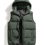 kkboxly Men's Cotton Hooded Puffer Vest Best Sellers