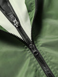 realaiot  Men's Trendy Hooded Jacket, Casual Street Style All Match Breathable Jacket