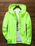 kkboxly  Men's Casual Zipper Pocket Hooded Windbreaker Jacket, Chic Zip Up Jacket For Outdoor Activities