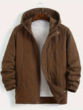 kkboxly  Men's Hooded Jacket Casual Long Sleeve Hoodies With Zipper Gym Sports Hooded Coat For Spring Fall Winter