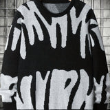 kkboxly  Men's Trendy Knitted Pullover, Casual Slightly Stretch Breathable Loose Sweater For Outdoor Fall Winter
