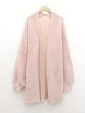 kkboxly  Striped Open Front Cardigan, Casual Lantern Sleeve Cardigan For Fall & Winter, Women's Clothing