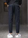 kkboxly  Plus Size Men's Solid Pants Casual Fashion Pants For Spring Fall Winter, Men's Clothing