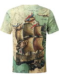 kkboxly  Men's Plus Size All Over 3D Print Tees For Summer, Oversized Casual T-shirts, Men's Clothings
