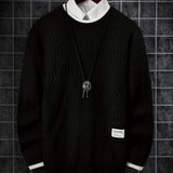 kkboxly  Men's Thermal Casual Knitted Pullover Sweater