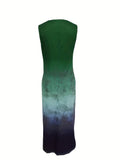 kkboxly  Color Block Split Sleeveless Dress, Casual Tank Dress For Spring & Summer, Women's Clothing