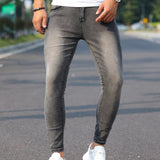 kkboxly Men's Casual Distressed Jeans, Street Style Skinny Jeans
