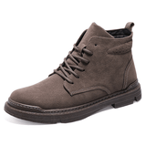 kkboxly Men Retro Simple Microfiber Leather Non-Slip Casual Tooling Ankle Boots - Elegant Style Meets Comfort