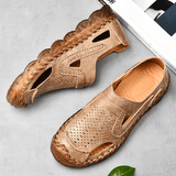 kkboxly kkboxly Men Microfiber Breathable Non Slip Closed Toe Casual Outdoor Sandals