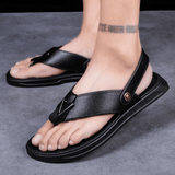 kkboxly Men Breathable Non Slip Two Ways Cliped Casual Beach Sandals