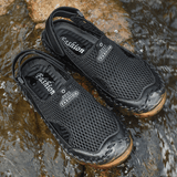 kkboxly kkboxly Men Outdoor Mesh Hand Stitching Closed Toe Water Shoes