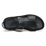 kkboxly kkboxly Men Microfiber Leather Two-Ways Breathable Soft Non-Slip Casual Outdoor Sandals