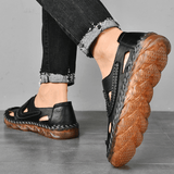 kkboxly kkboxly Men Microfiber Breathable Non Slip Closed Toe Casual Outdoor Sandals