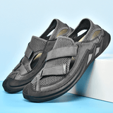 kkboxly kkboxly Men Mesh Breathable Lightweight Closed Toe Non-Slip Soft Outdoor Summer Sports Sandals