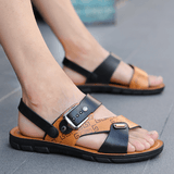 kkboxly Men Two-Ways Opened Toe Breathable Slip Resistant Casual Outdoor Sandals