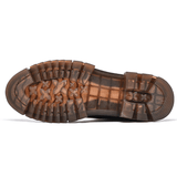 kkboxly kkboxly Men Cowhide Leather Non Slip Soft Sole Front Zipper Tooling Short Boots